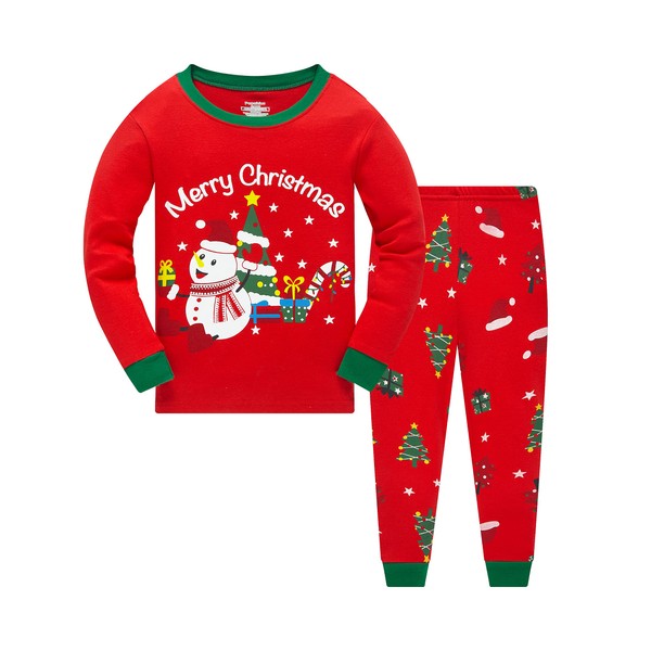 Akyzic Little Boys Girls Merry Christmas Pajamas Sets for Baby