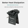2 Pairs Hydraulic Disc Brake Pads with Cooling Rib, Ceramic