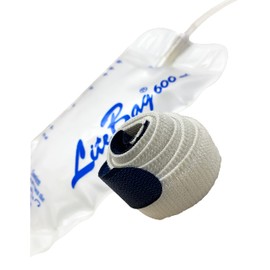 LiteBag Urine Drainage Bag, 600mL with Anti-Reflux Valve, 50cm Silicone Tube and Cloth Backing 1300/0061 (1)