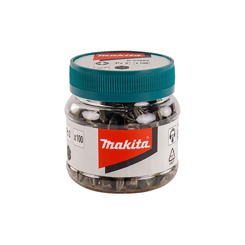 Makita B-24882 100 Piece Screw Bits PZ2x25mm