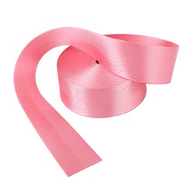 Devobunch 2”Heavy Duty Nylon Webbing 10 25 50 Yard - Nylon Strapping for Outdoor DIY Gear Repair, Durable Nylon Strapping for Indoor or Outdoor Gear, DIY Crafting, Repairing (Pink, 10 Yard)