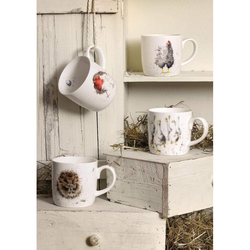 Wrendale von Royal Worcester Erwachen Igel Single Tasse, modell sortiert