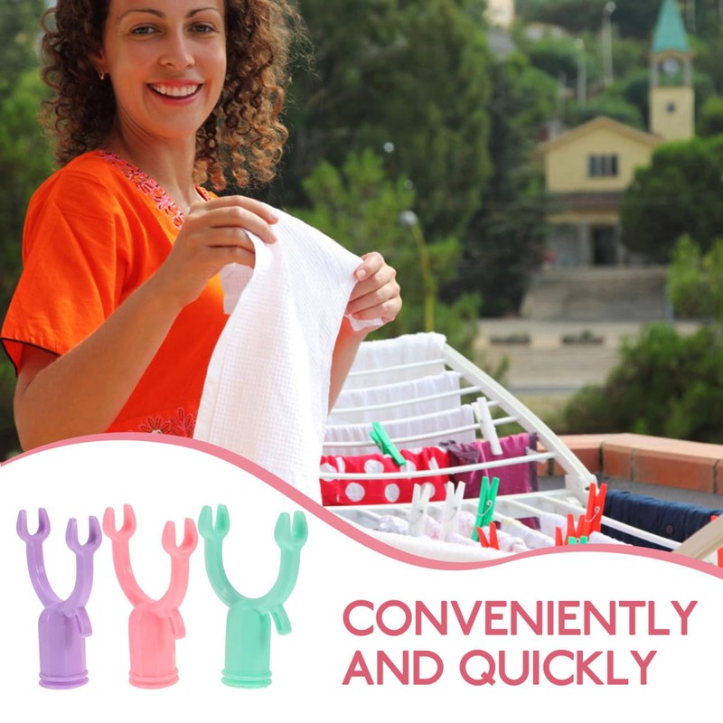 IMIKEYA Utility Pole Hook Attachment 3pcs Plastic Garden Tree Branch