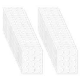 HARFINGTON 480pcs Double Sided Sticky Tape Dots, Adhesive Two Sided Nano Dots, Clear Removable Mounting Round Sticky Dots Traceless for Art Craft, Decoration, 1.38" x 0.04"