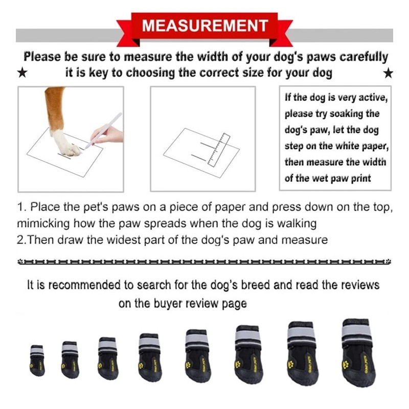 QUMY Dog Shoes for LARGE Dog Boots & Paw Protectors