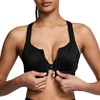 Victoria's Secret Knockout Front-Close Sports Bra Black