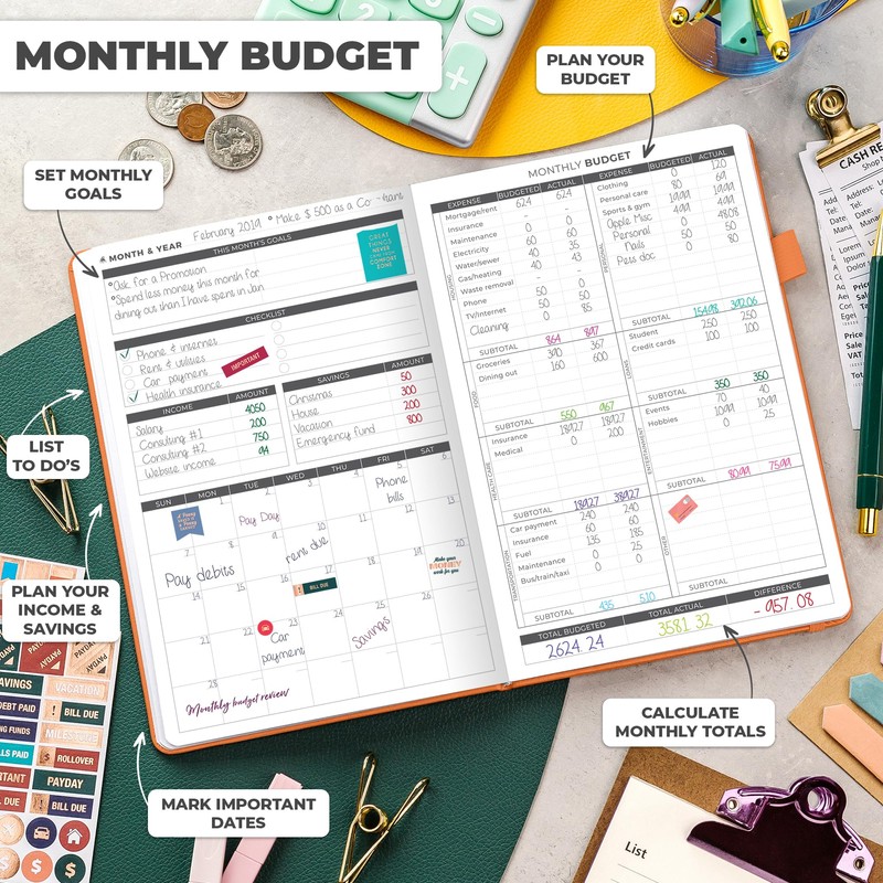 Clever Fox Budget Planner - Expense Tracker Notebook. Monthly Budgeting