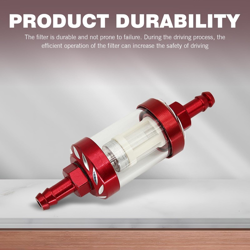 leechio 1 PC 5/16" Inline Fuel Filter, Inner High Flow
