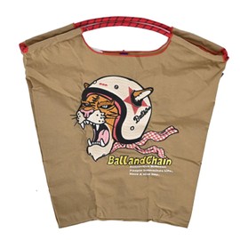 Ball & Chain 301049 HELMETTO TIGER Helmet, Tiger, Tiger, Medium, Eco Bag, Tote Bag, beige