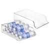 iDesign Plastic Water Bottle Organizer for Fridge, Bottle Holder for