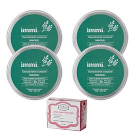 Immi Desodorante Niaouli Natural 4 Piezas y 1 Jabón 50gr La Artesanal