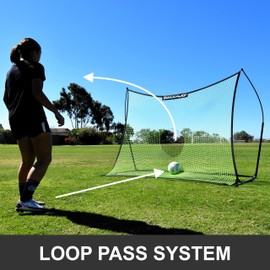 QUICKPLAY Spot Target TEKKERS Soccer Rebounder | Perfect for Team or Solo Soccer Training 8x6'