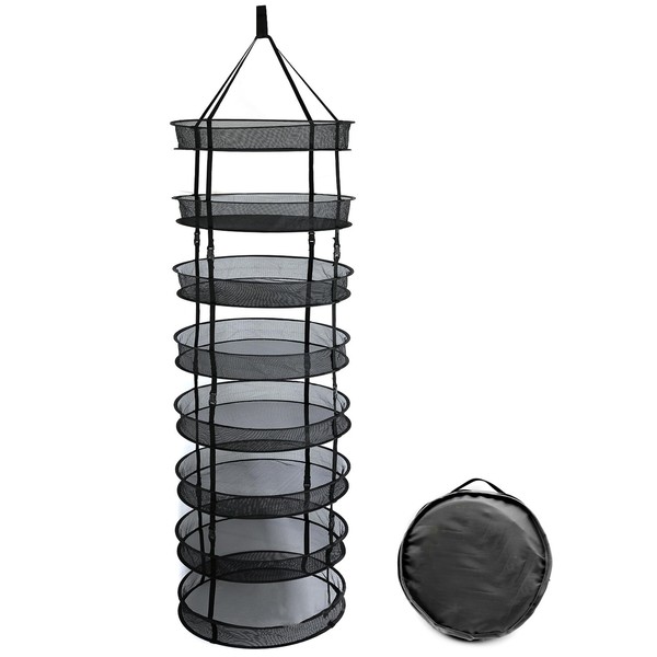 Zjyufy Herb Drying Rack Hanging 8 Layer Herb Detachable Mesh