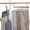 Torytoe Trouser Hanger, Space-Saving, 9 Layer Trouser Hangers, Non-Slip, Foldable,