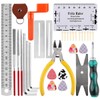 Smilerain 34 Piece Set Guitar Repair Set, Guitar Maintenance Kit,
