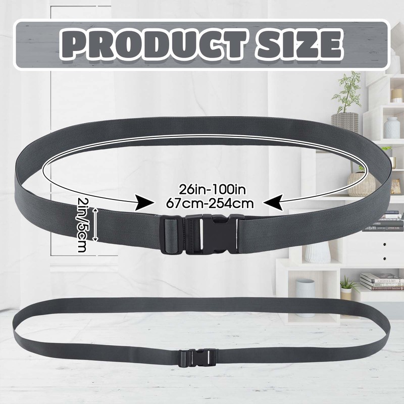 Wowangce 2 Pcs 100" x 2" Mattress Topper Straps Adjustable
