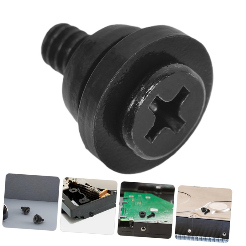 Tofficu 20Pcs Hard Disk Drive Mounting Screws with Shock Absorption