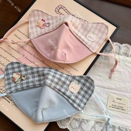 Cute Character Kids' Warm Winter Mask for Autumn/Winter - Sweet Student Style, Universal Fit Free Size/YY3182-SKU02 3ea