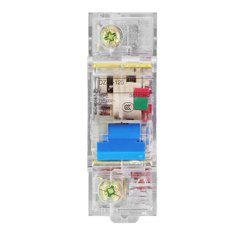 Circuit Breaker Transparent 1P Sensitive Operation ABS Circuit Breaker 230V