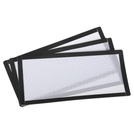sourcing map Set of 3 PC Dust Filters, 240 x 120 mm, Magnetic Frame, PVC Computer Case, Fan Dust Protection Grille for Computer Cases, Speakers, White