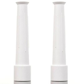 Large White Tap Swirl Nozzle for 1/2-Inch Tap Anti Splash Kitchen Bathroom Tap Top Rubber Flexible Kitchen Splash Preventer for Tap White Colour Pack of 2.