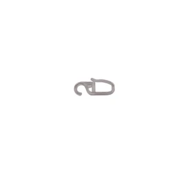 DELFRA 100 Clip Over Hooks 6 mm Transparent – Folding Hooks for Curtain Rings