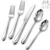 KEAWELL Premium Astra Flatware Set, 45-Piece Silverware Set for 8,