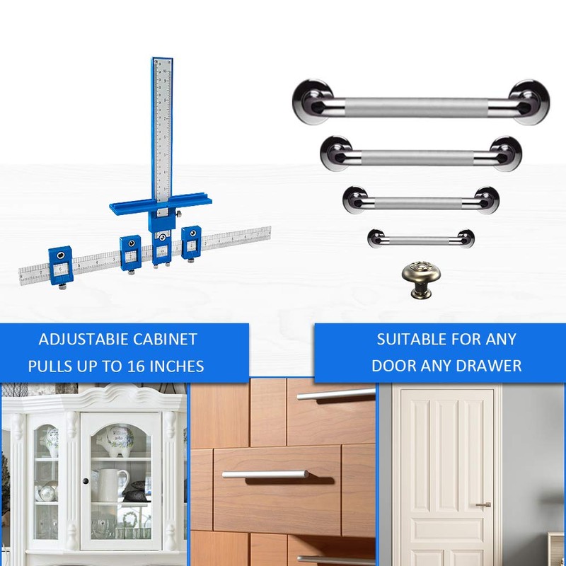 Holimax Cabinet Hardware Jig, Cabinet Handle Jig, Cabinet Hardware Template
