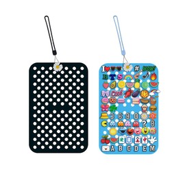 2Pcs Portable Shoe Charms Organizer,Hanging Wall Mounted Display Holder with 133 Holes for Decorative Shoe Charms, Compact Shoe Charm Storage & Decoration Stand