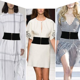 Faletony Wide Elastic Waist Belt for Women Black Stretch Cinch Waistband Belts Vintage Womens Chunky Belt with Zipper for Dress No Buckle