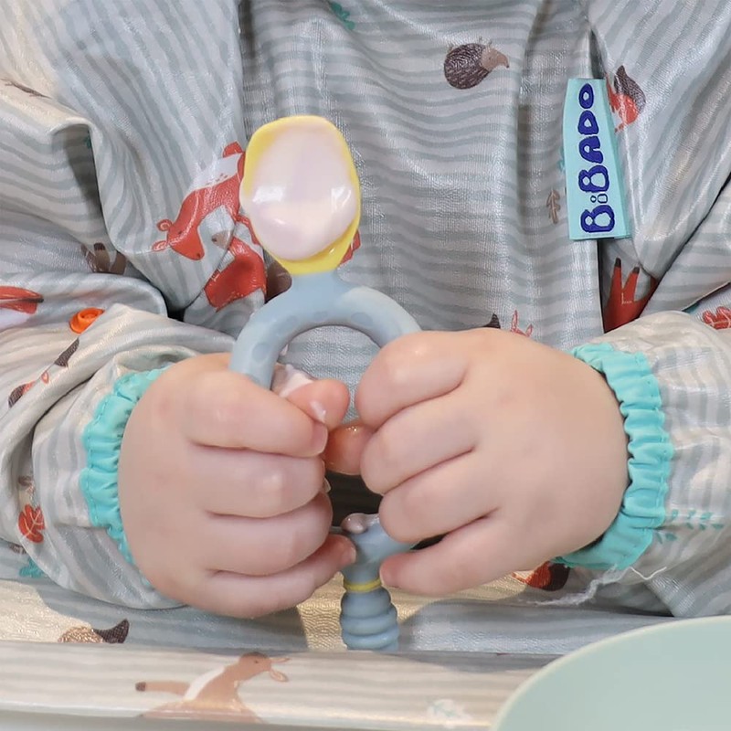 Bibado BIB046R Pair of Learning Spoons with Box