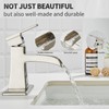 Sanliv Bathroom Faucet Brushed Nickel, Waterfall Bathroom Faucet, One-Handle Single