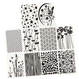 DOITOOL 10pcs Plastic DIY Embossing Folder for Card Making Scrapbooking Versatile Templates for Creative Craft Projects for Greeting Cards Home Decoration