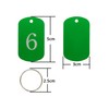 Aluminum Engraved Number Tags Key Tags ID Tags with Key