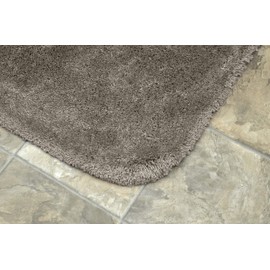 Garland Rug Finest Luxury 24 in. x 40 in. Ultra Plush Washable Bath Rug Taupe
