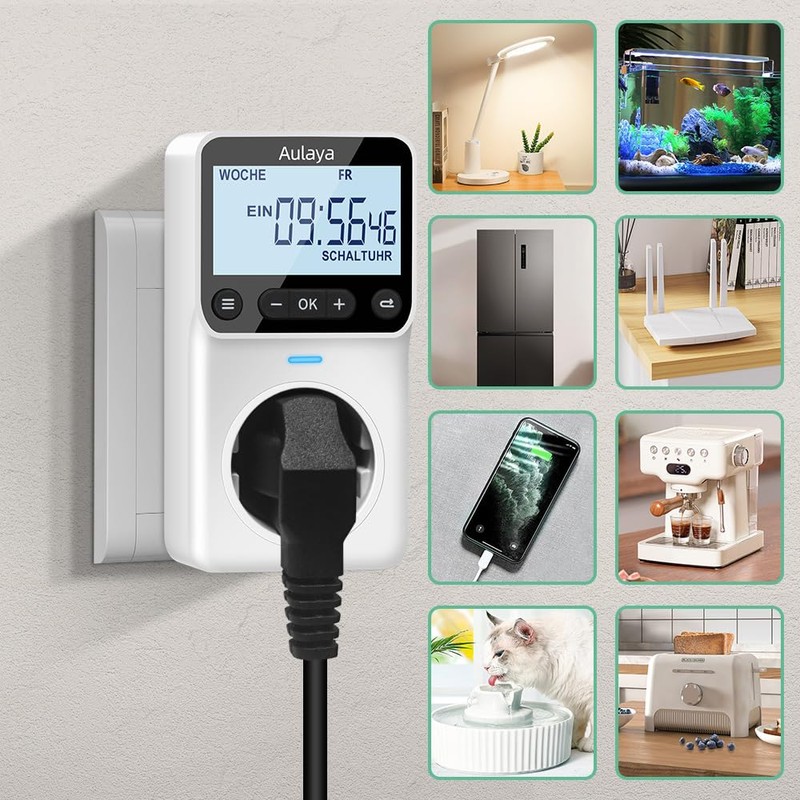Digital Timer Made to Measure German Version Socket with 25