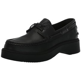 Sperry Mens Shoes Women's Bayside Boat Shoe, Black Flooded, 11