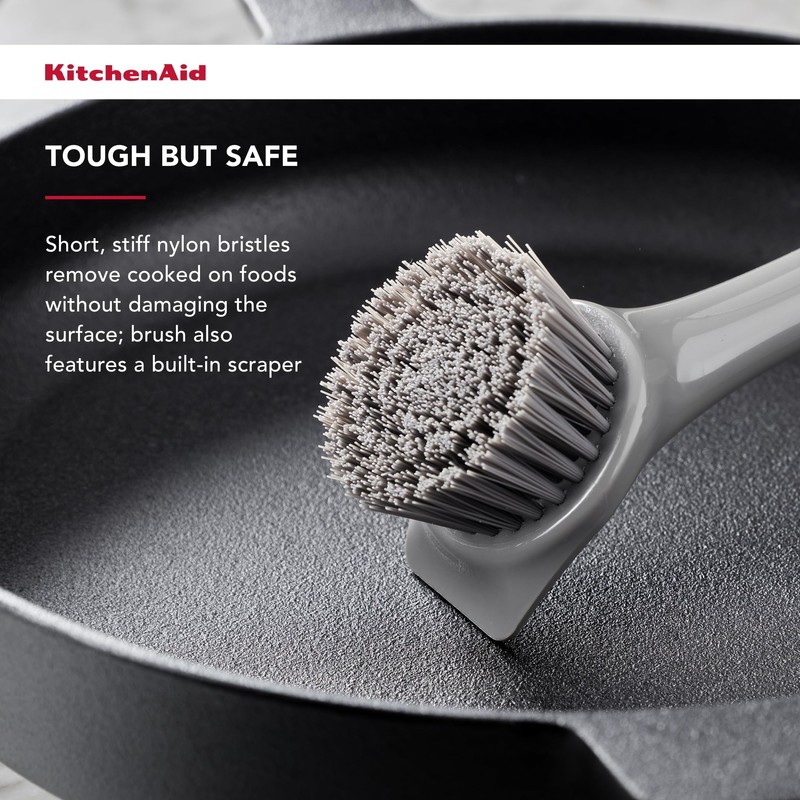 KitchenAid Washing-Up Brush, Grey, 26 x 5.8 x 6.8 cm