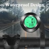 Hsthe Sea Waterproof Bicycle Computer Speedometer 3-Colour LCD Backlight Multifunctional