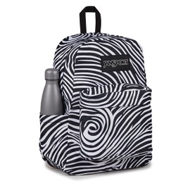 JanSport SuperBreak Plus Backpack with Padded 15-inch Laptop Sleeve and Integrated Bottle Pocket - Spacious and Durable Daypack for Work and Travel - Surreal Swirlies
