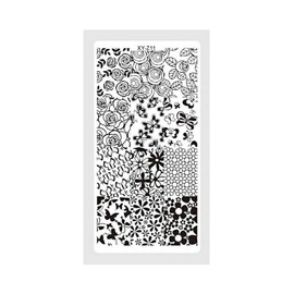 Plaid Spot Stripes Smetal Nail Stamping Plate Stars Line Pattern Animal Prints Xy Z11 Nail Wraps Art Stickers Manicure Supplies for Women for Home Nails Full Long Lasting Easy Apply and Remove