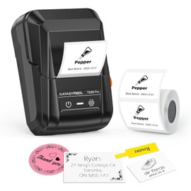 SUPVAN T50M Pro Bluetooth Label Maker Machine with Tape, Wide Waterproof Label, Versatile App with 40 Fonts and 450+ Icons, Inkless Labeler for Home, Kitchen, School, Office Organization