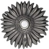 Waterwood Solid Brass Sunflower Doorbell in Pewter - Wired &