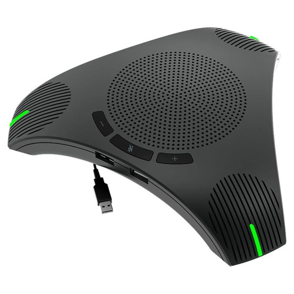 USB Speakerphone Microphone for 8-10 People Business Conference,360° Omnidirectional Microphone