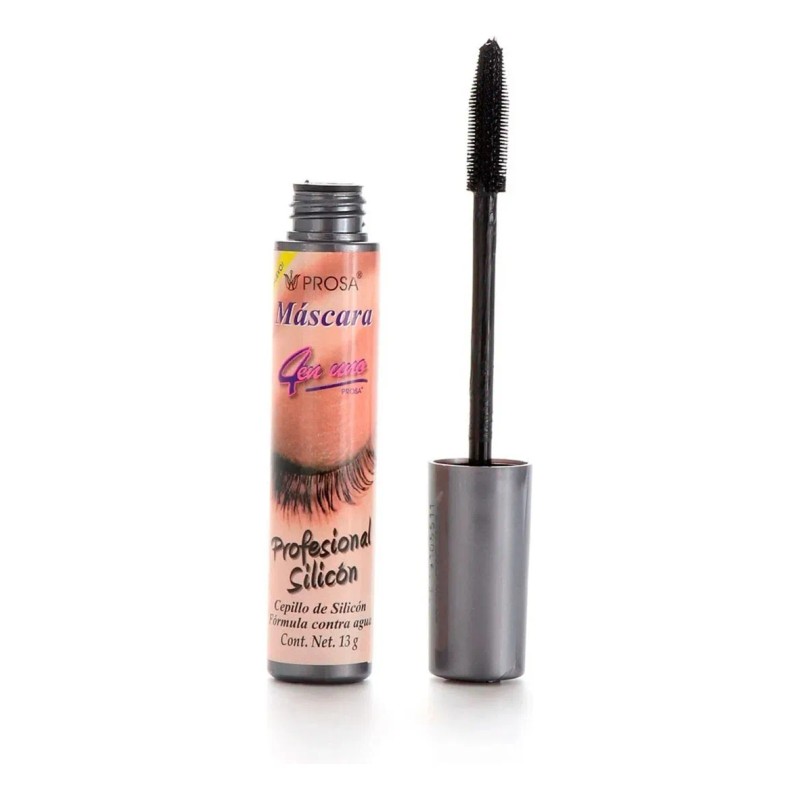 Máscara De Pestañas Prosa Profesional Silicón Waterproof Color Negro
