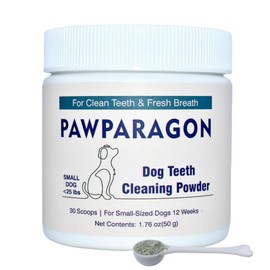 Dog Teeth Cleaning Powder - Targets Tartar & Reduces Plaque & Bad Breath, Dog Dental Powder - Teeth Cleaning Made Easy Eliminate, Dog Dental Care - Formulated for Small Dogs PP016