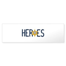 CafePress Heroes 10"x3" Rectangle Vinyl Bumper Sticker Car Decal