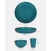 JEJA Camping Tableware Set for 4 People, Outdoor Picnic Tableware,