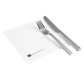 Restaurantware Luxenap 15.8 x 15.8 Inch Disposable Paper Napkins 50 Soft Linen-Feel Napkins - Air Laid Absorbent Pre-folded White Paper Napkins Durable For Dinner Parties and Events