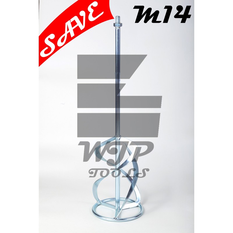 Professional 3-Blade Mixing Paddle 160 x 600mm M14 Thread Mixer,